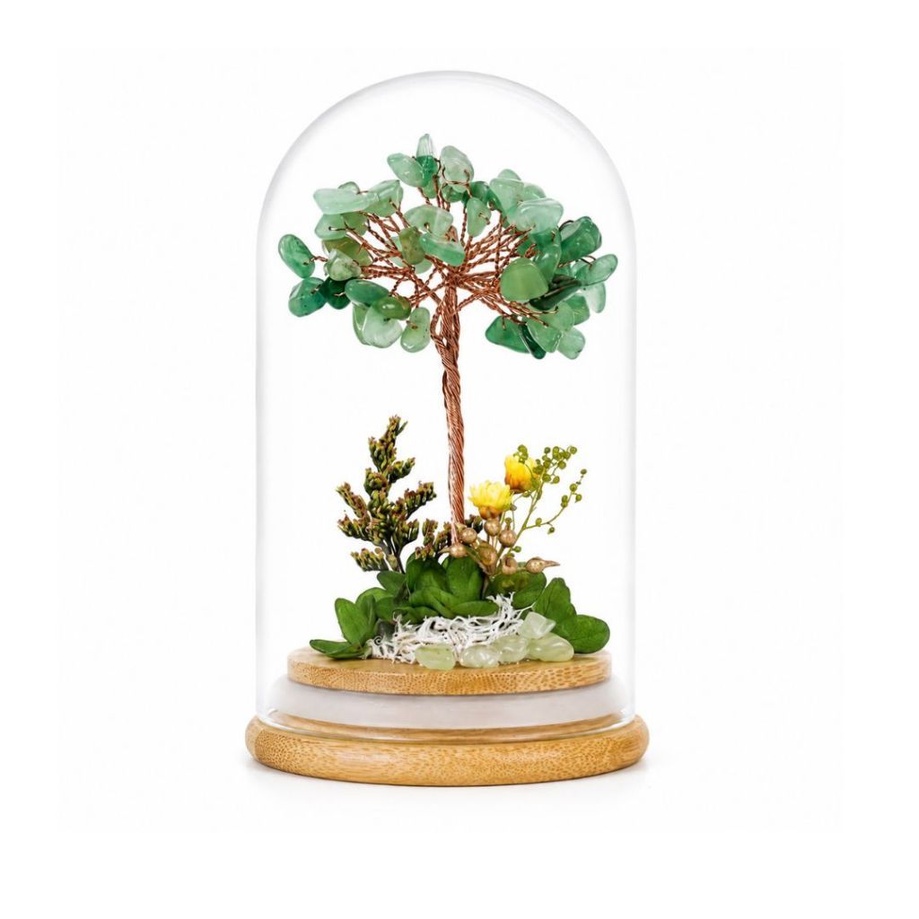 Crystal Money Tree Preserved Flower Dome