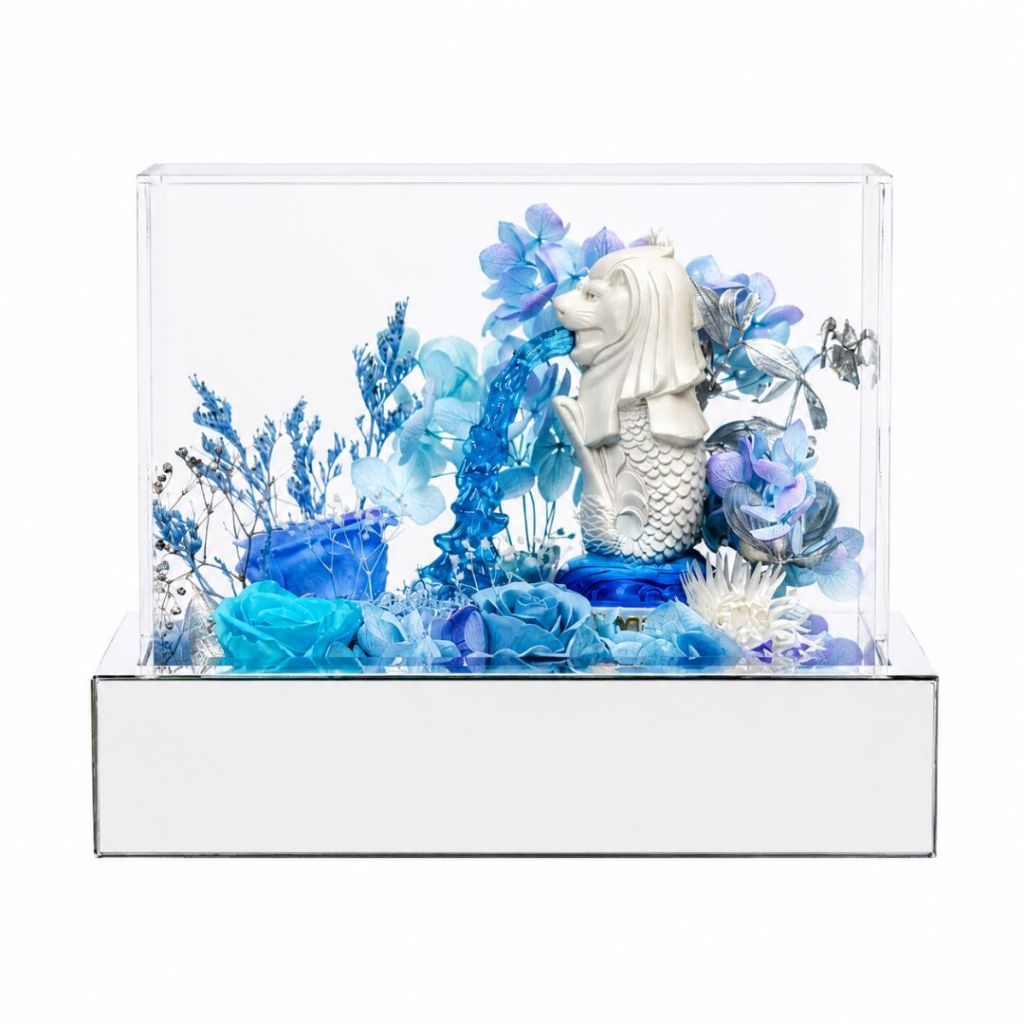 Merlion Preserved Flower Souvenir