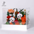 Preserved Flower Happiness Panda Gift Box