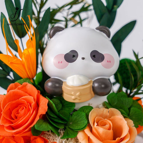 Chinese Food Style Soup Dumpling Panda ( LED Light )