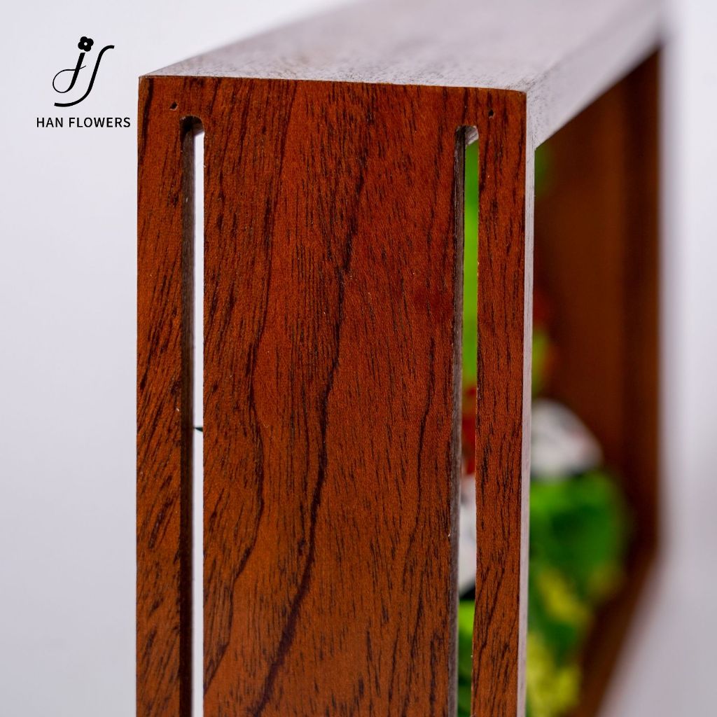 Preserved Flower Cute Panda Natural Design Frame