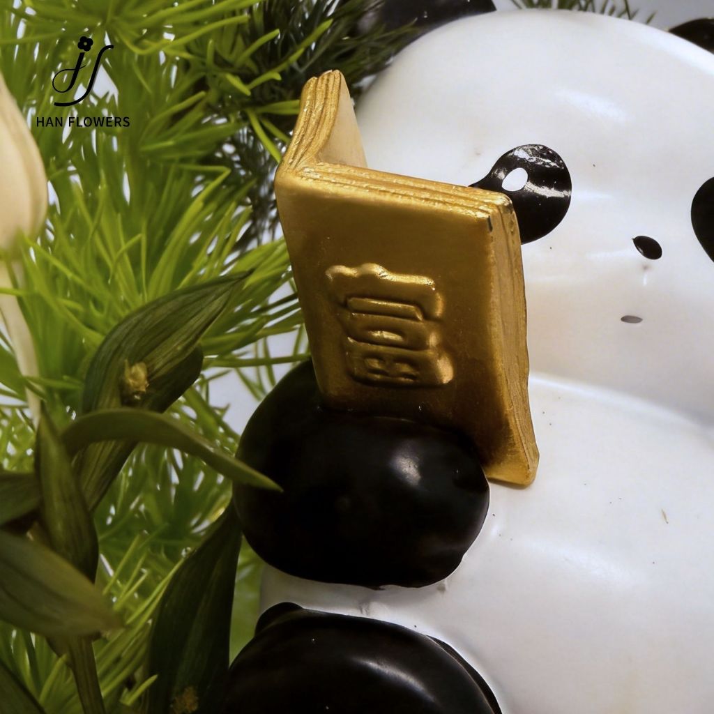 Preserved Flower Peaceful Panda