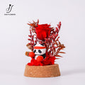 Preserved Flower Mini Panda Dome