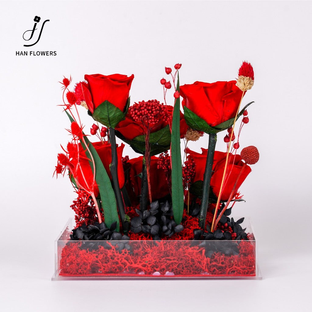 Preserved Roses Garden in Box