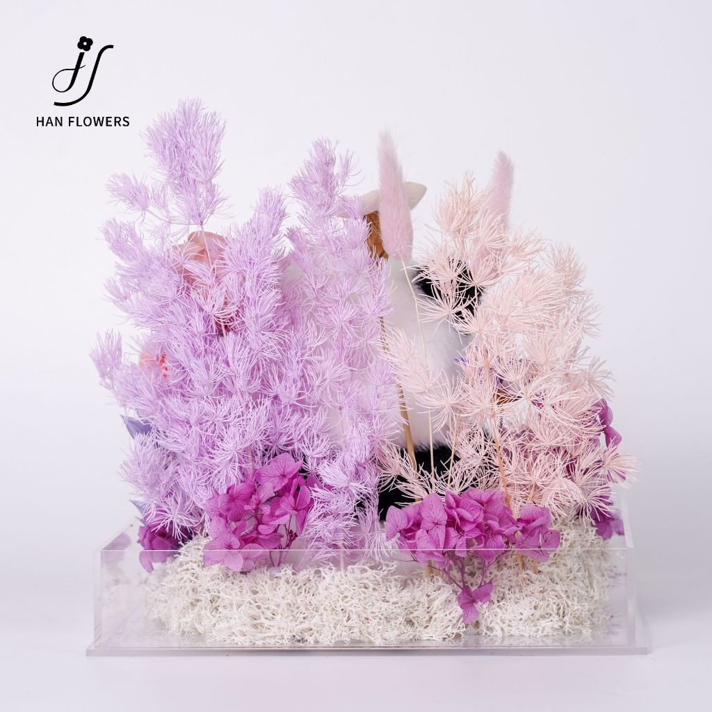 Cute Fluffy Panda DunDun (Purple)