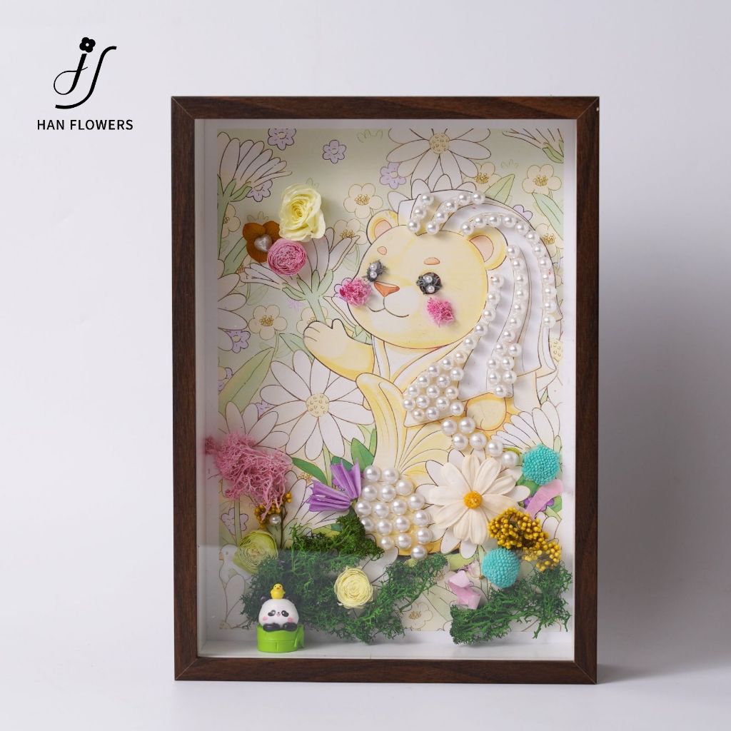 Preserved Flower Photo Frame