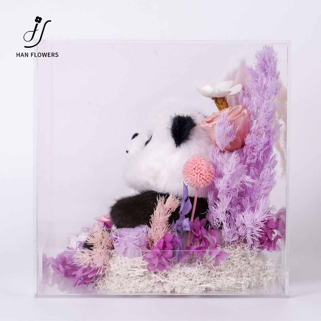 Cute Fluffy Panda DunDun (Purple)