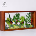 Preserved Flower Cute Panda Natural Design Frame