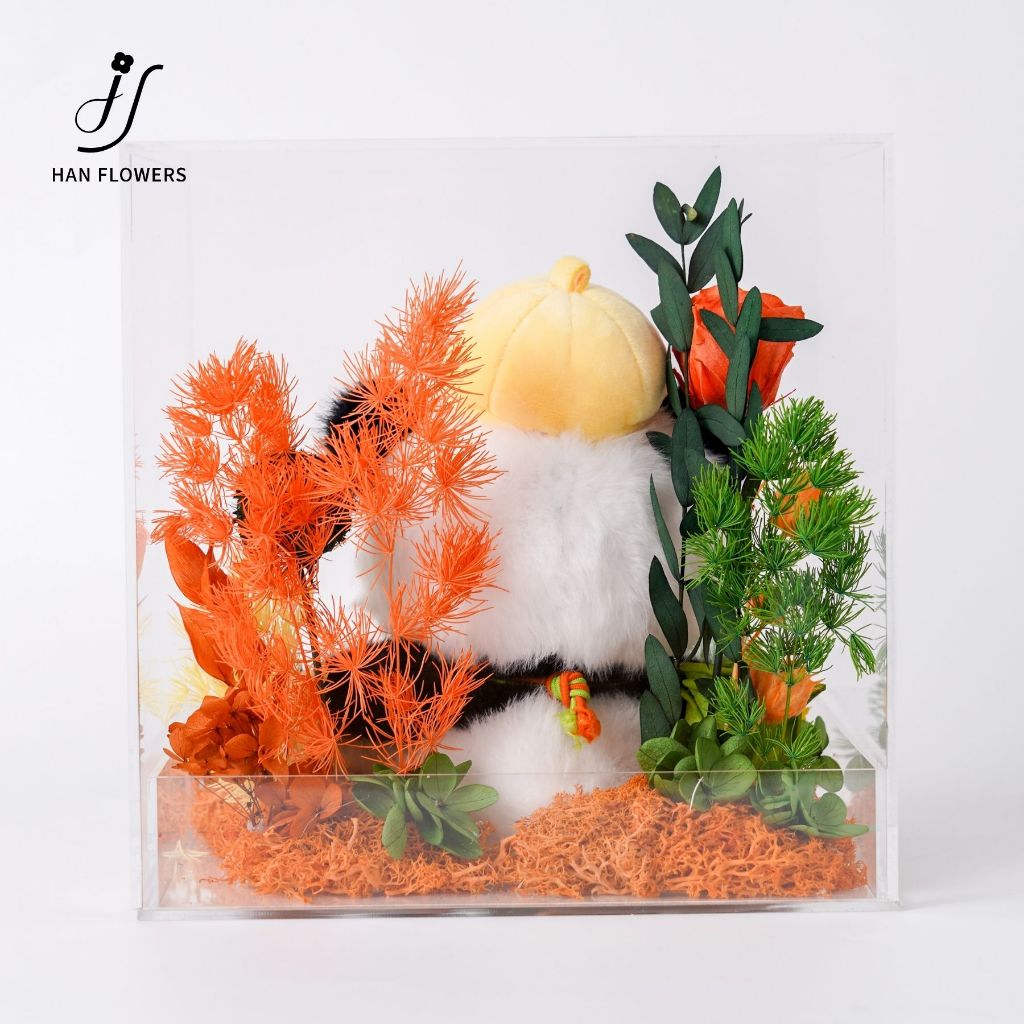 Cute Fluffy Panda DunDun (Orange)