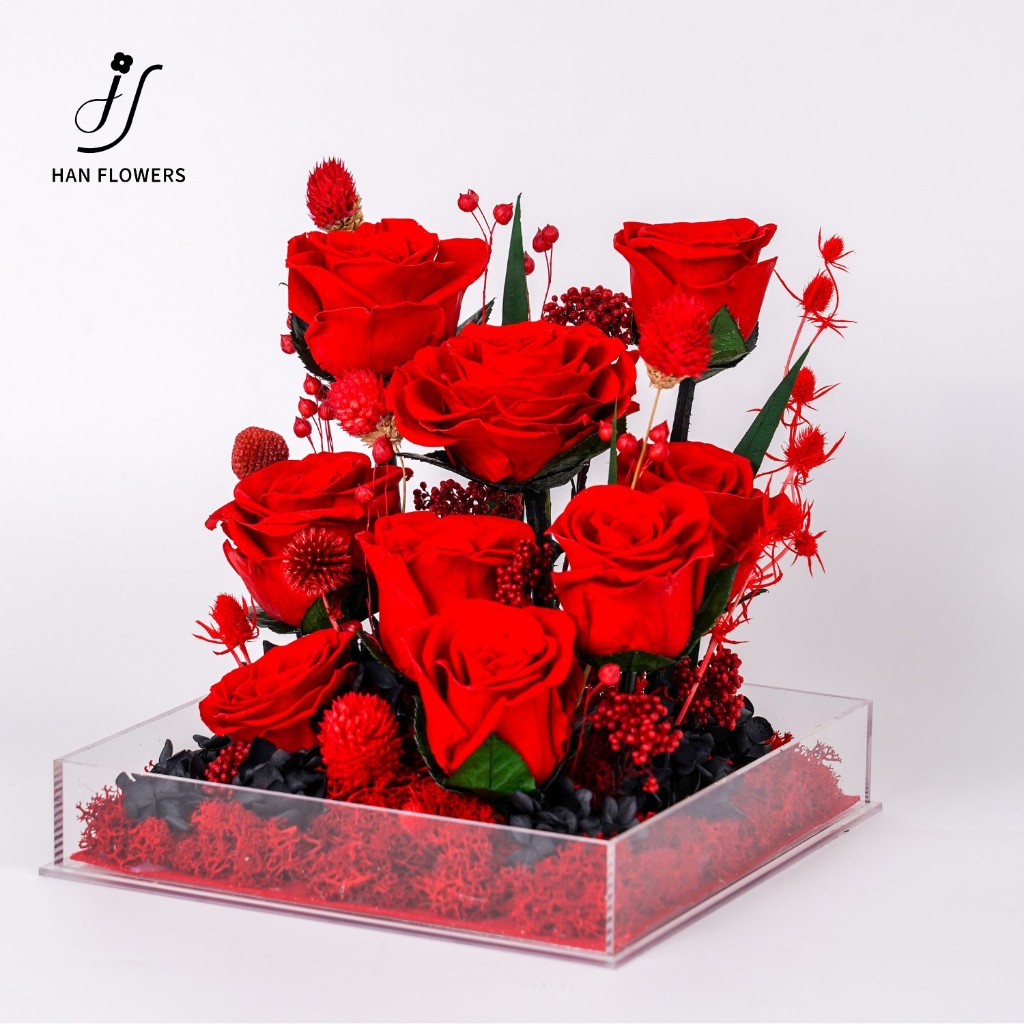 Preserved Roses Garden in Box