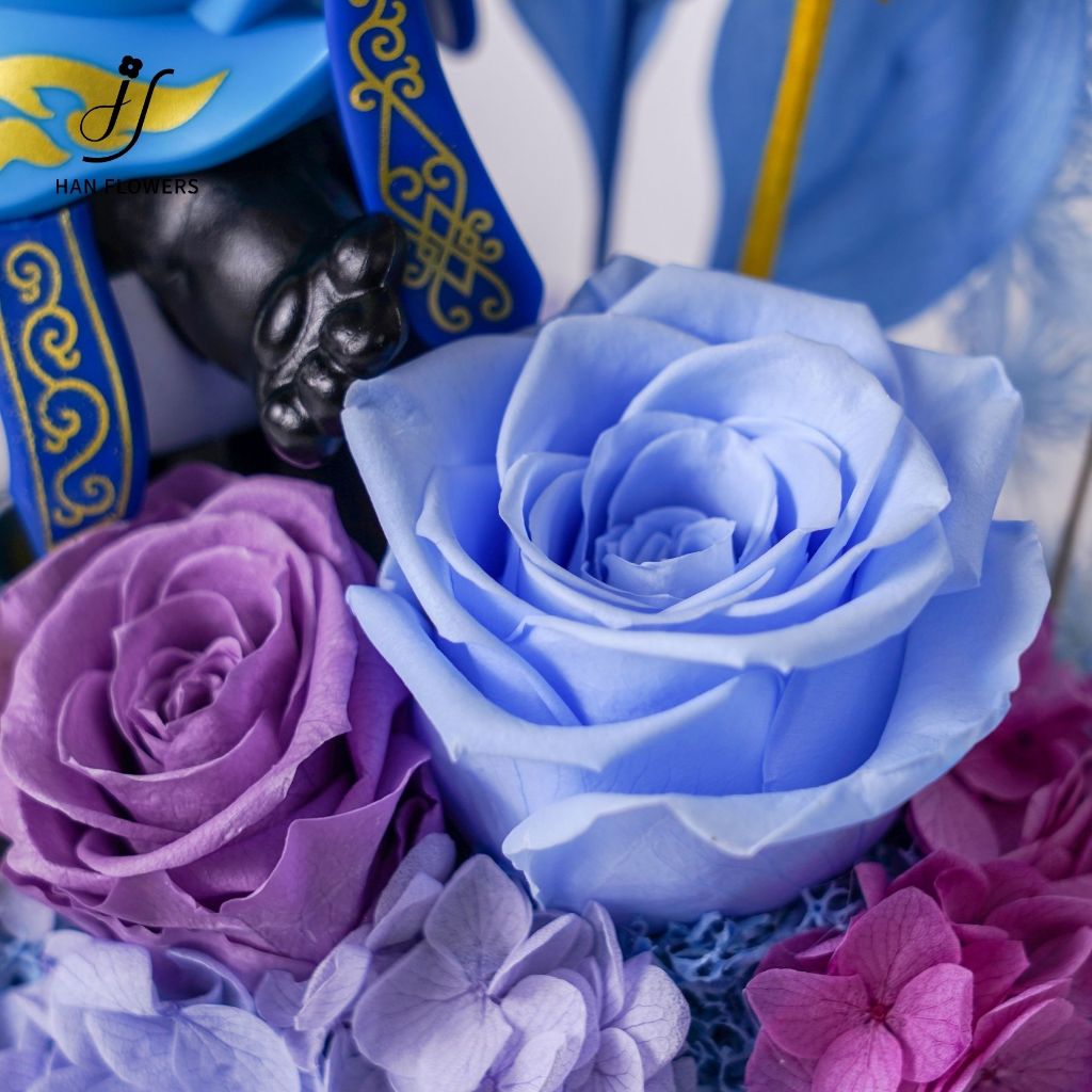 Preserved Flower Sichuan Opera Bian Lian Face-Changing Panda Blue Series