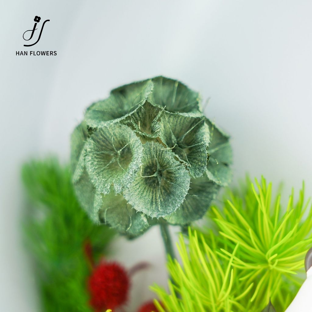 Panda LED Bedside Table Lamp with Preserved Flower