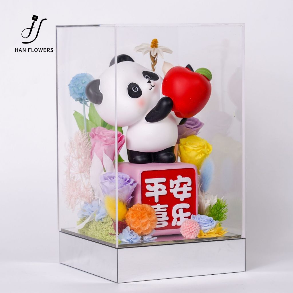 Panda with Apple of Blessings (Large)