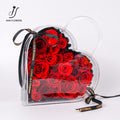 Preserved Roses Heart Shape Acrylic Box