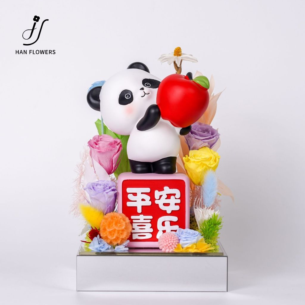 Panda with Apple of Blessings (Large)