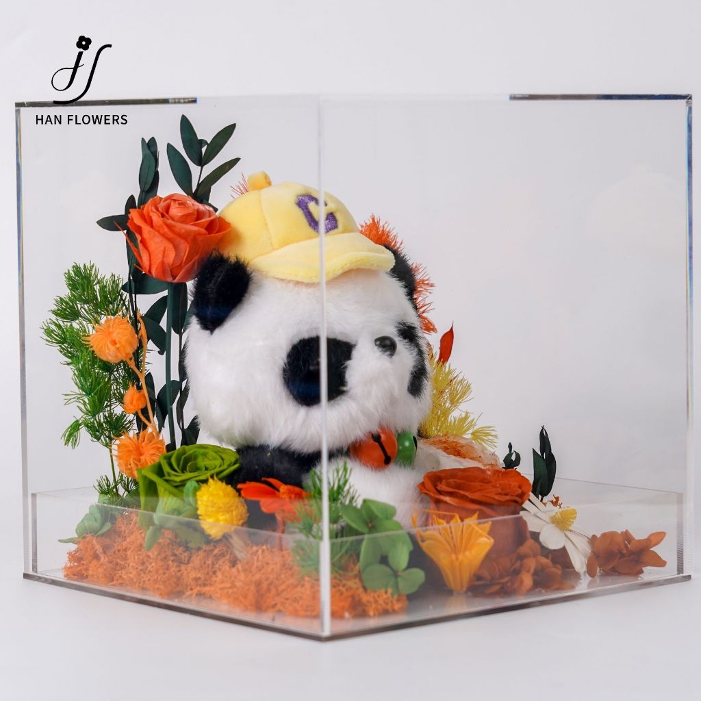 Cute Fluffy Panda DunDun (Orange)