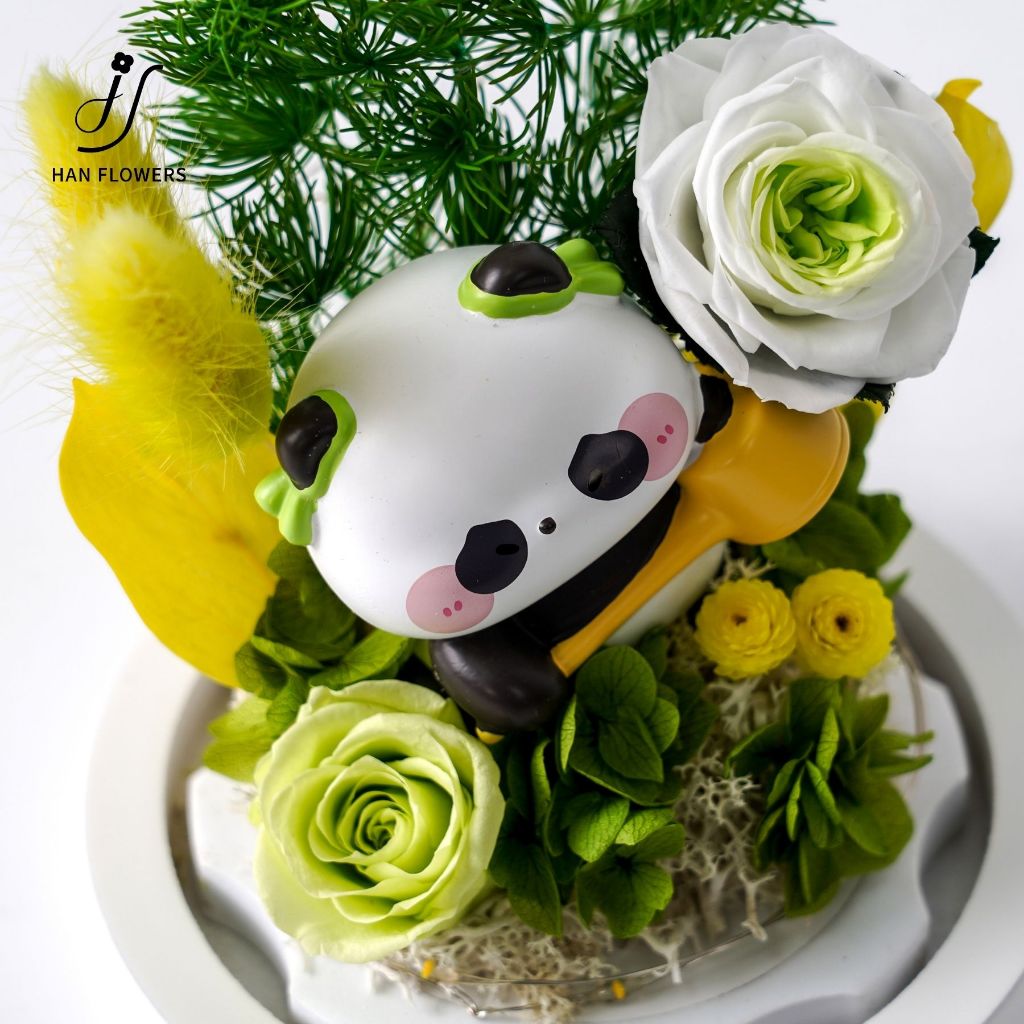 Chinese Food Style Tea-Pouring Panda (LED Light)